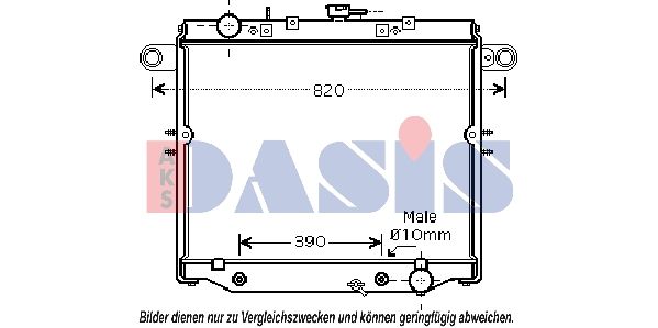 Kühler, Motorkühlung AKS DASIS 210118N