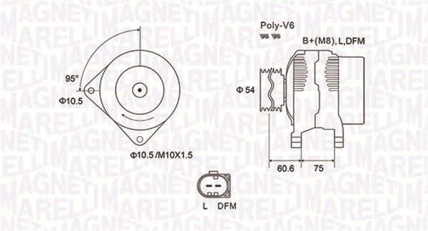 Generator MAGNETI MARELLI 063731757010