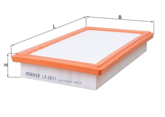 Luftfilter MAHLE LX3811