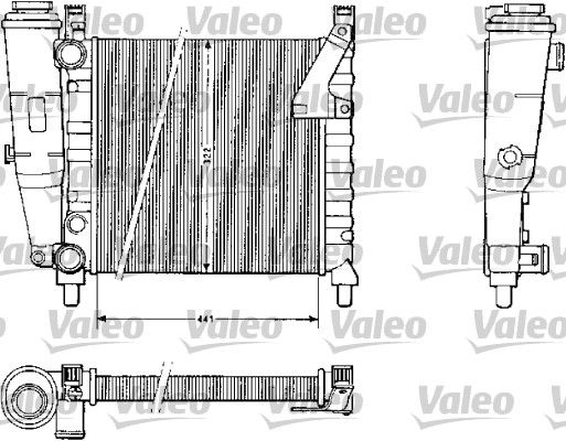 Kühler, Motorkühlung VALEO 883813