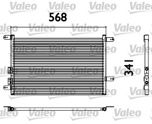 Kondensator, Klimaanlage VALEO 817527