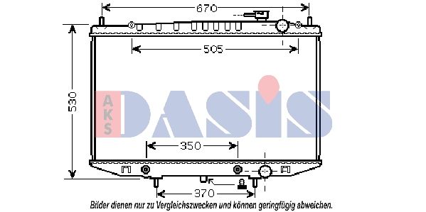 Kühler, Motorkühlung AKS DASIS 070147N