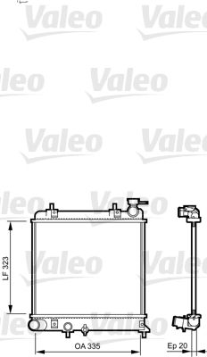 Kühler, Motorkühlung VALEO 734266