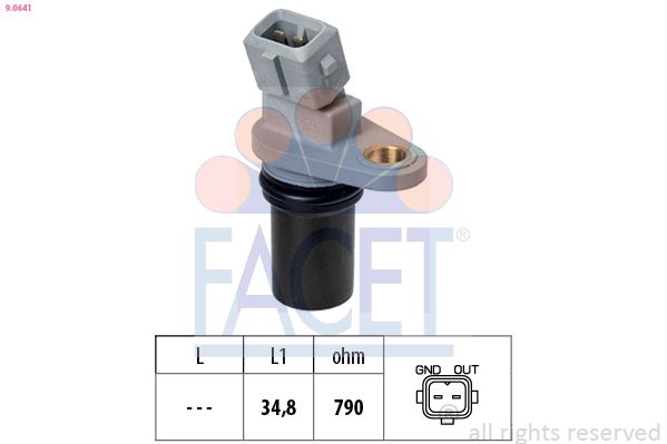 Sensor, Drehzahl FACET 9.0641
