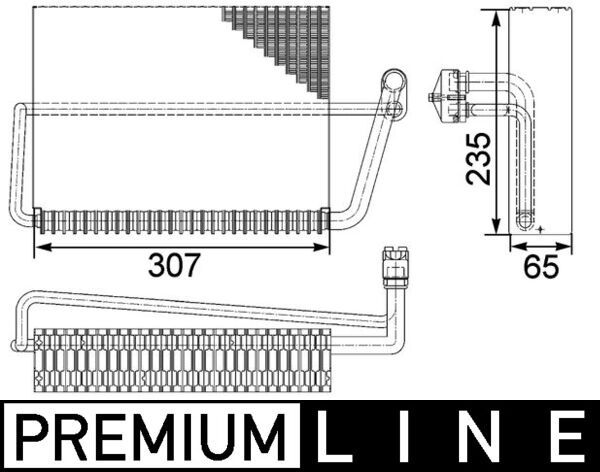 Verdampfer, Klimaanlage MAHLE AE83000P