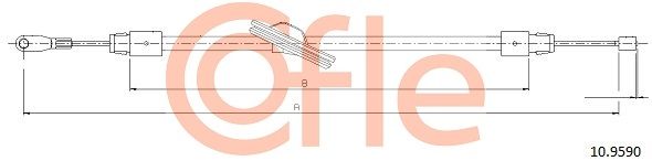 Seilzug Feststellbremse COFLE 10.9590
