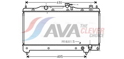Kühler, Motorkühlung AVA QUALITY COOLING TO2239