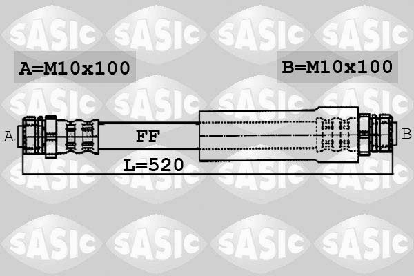 Bremsschlauch SASIC 6606144