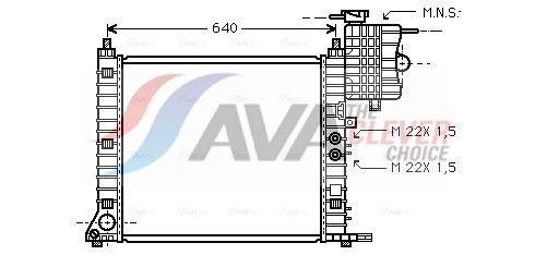 Kühler, Motorkühlung AVA QUALITY COOLING MSA2218