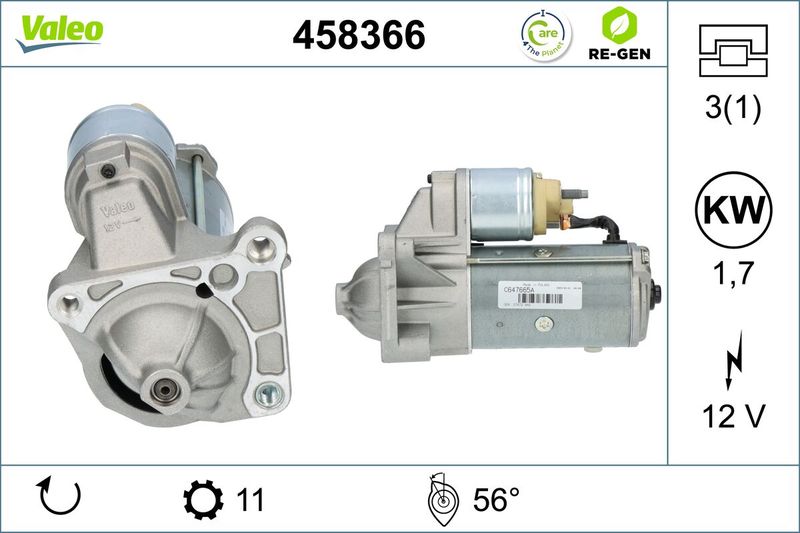 Starter VALEO 458366
