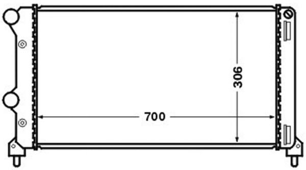 Kühler, Motorkühlung MAHLE CR1448000S