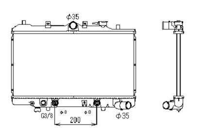 Kühler, Motorkühlung NRF 506511
