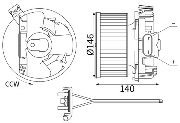 Innenraumgebläse MAHLE AB445000S