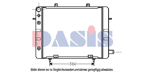 Kühler, Motorkühlung AKS DASIS 150350N