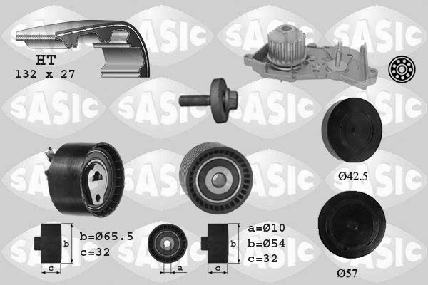 Wasserpumpe + Zahnriemensatz SASIC 3904035