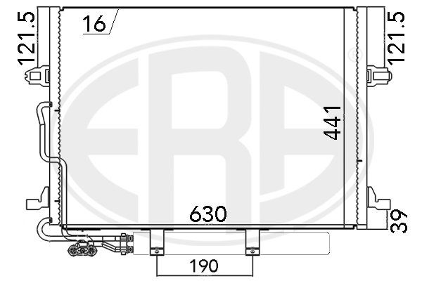 Kondensator, Klimaanlage ERA 667033