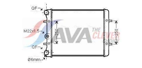Kühler, Motorkühlung AVA QUALITY COOLING VN2152