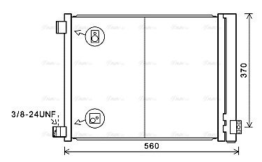 Kondensator, Klimaanlage AVA QUALITY COOLING dn5427d