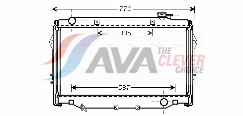 Kühler, Motorkühlung AVA QUALITY COOLING TO2377