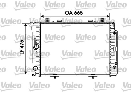 Kühler, Motorkühlung VALEO 734631