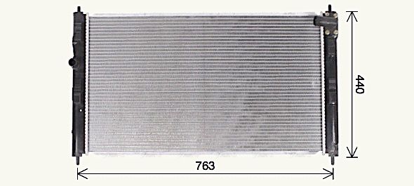 Kühler, Motorkühlung AVA QUALITY COOLING mt2275