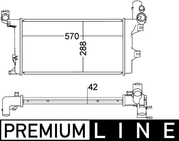 Kühler, Motorkühlung MAHLE CR1218000P
