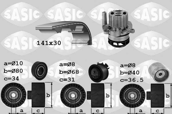 Wasserpumpe + Zahnriemensatz SASIC 3906084