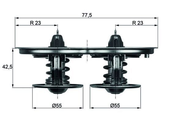 Thermostat, Kühlmittel MAHLE TX32D