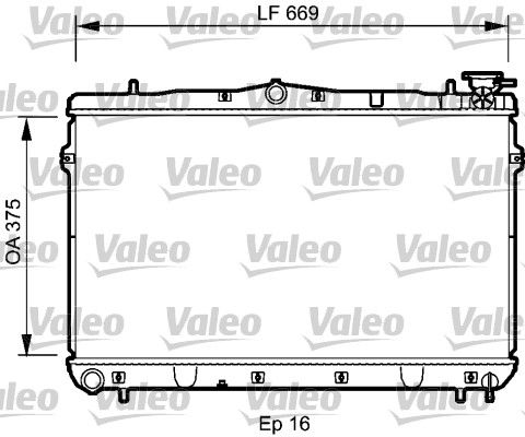 Kühler, Motorkühlung VALEO 734950