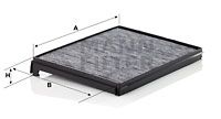 Filter, kupéventilation MANN-FILTER CUK 33 001