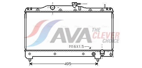 Kühler, Motorkühlung AVA QUALITY COOLING TO2163