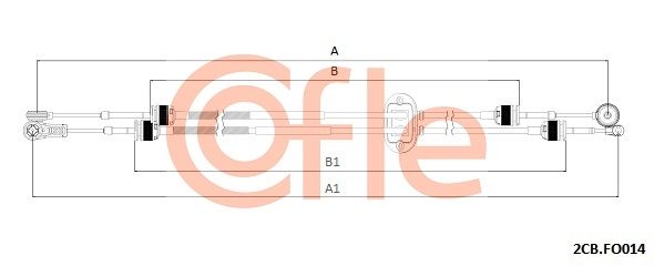 Seilzug Schaltgetriebe COFLE 2CB.FO014