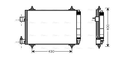 Kondensator, Klimaanlage AVA QUALITY COOLING pea5286d