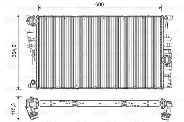 Kühler, Motorkühlung VALEO 735453