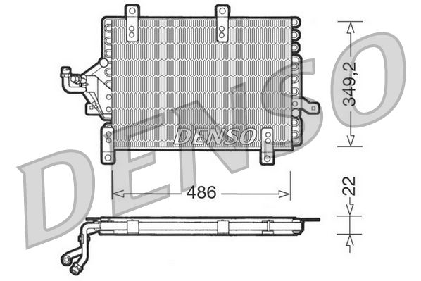 Kondensator, Klimaanlage DENSO DCN09141