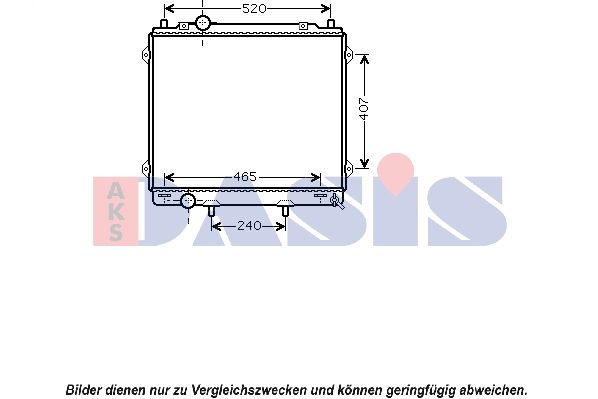 Kühler, Motorkühlung AKS DASIS 560046N