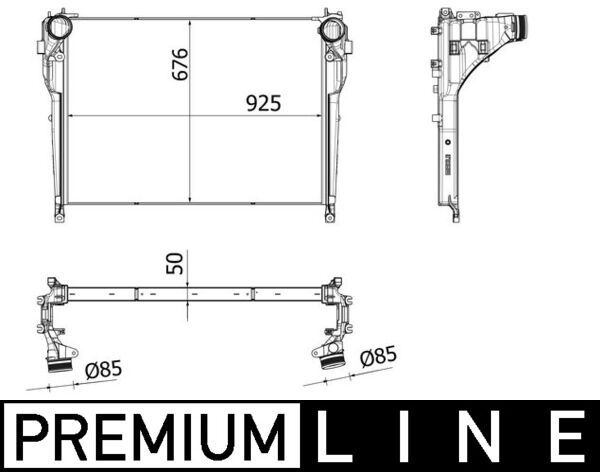 Ladeluftkühler MAHLE CI537000P
