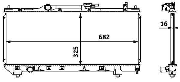 Kühler, Motorkühlung MAHLE CR543000S