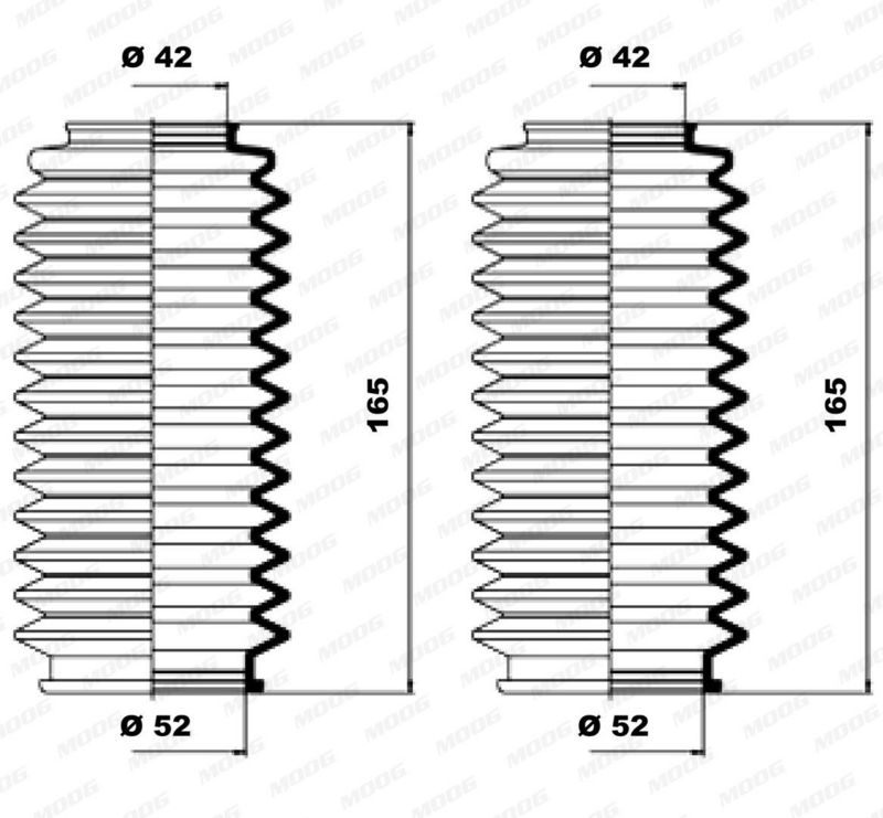 Faltenbalgsatz, Lenkung MOOG K150002