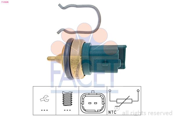 Sensor, Kühlmitteltemperatur FACET 7.3328