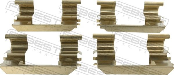 Zubehörsatz Scheibenbremsbelag FEBEST 0803-S13F