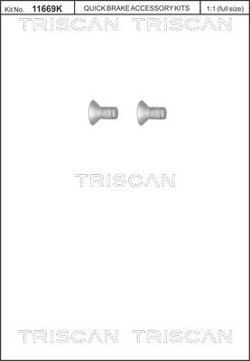 Schraubensatz, Bremsscheibe TRISCAN 8105116010