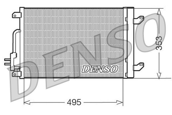 Kondensator, Klimaanlage DENSO DCN13015