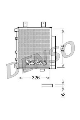 Kondensator, Klimaanlage DENSO DCN35003