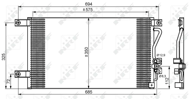 Kondensator, Klimaanlage NRF 35756
