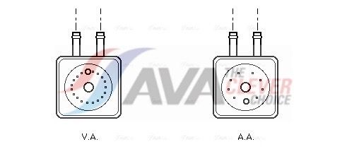 Ölkühler, Motoröl AVA QUALITY COOLING VN3148