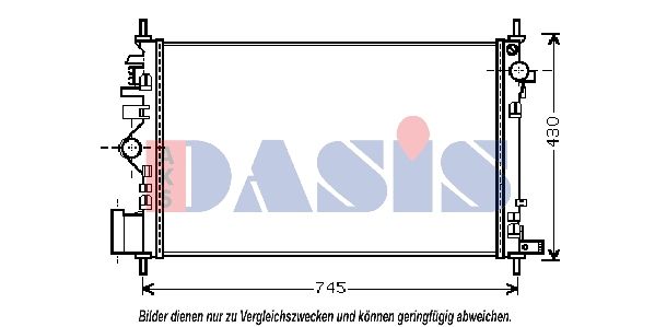 Kühler, Motorkühlung AKS DASIS 150096N