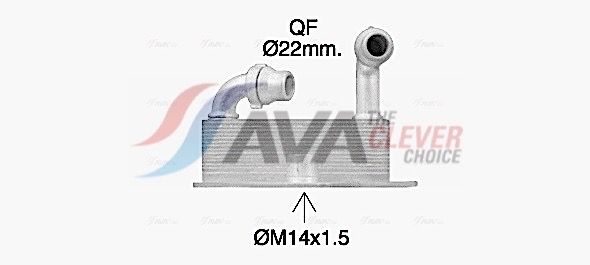 Ölkühler, Motoröl AVA QUALITY COOLING OL3705