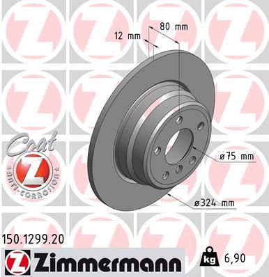 Bremsscheibe ZIMMERMANN 150.1299.20