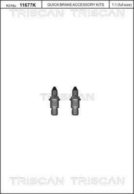 Schraubensatz, Bremsscheibe TRISCAN 8105116018